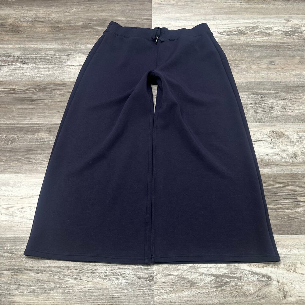 SPANX Cropped Wide Leg Air Essentials Pants in Deep Navy